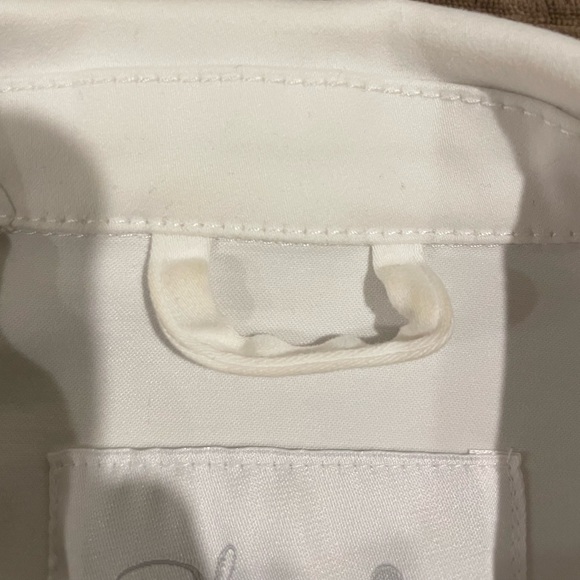 White Lightweight Button-Up Jacket - Picture 4 of 4